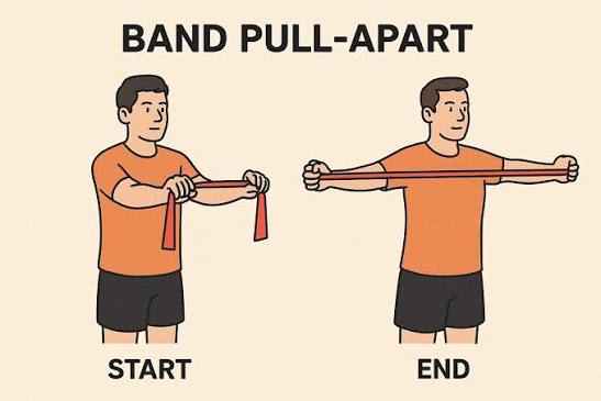 Band Pull Apart 스트레칭